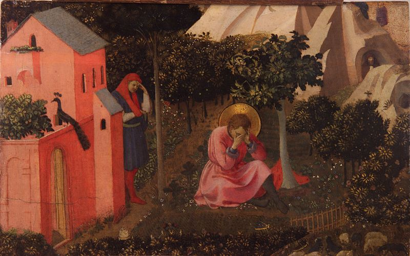 Fra Angelico, La conversion de Saint Augustin. Image via Wikimedia Commons